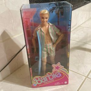 Barbie The Movie Ken Doll with surfboard